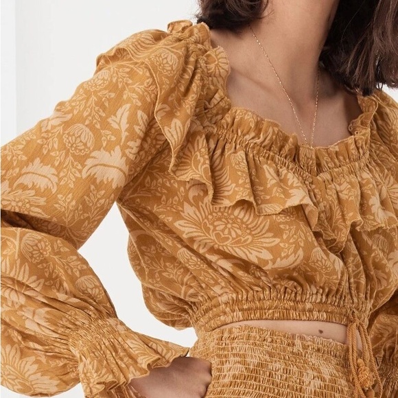 Spell and the Gypsy Lioness Peasant Blouse in
Caramel - Picture 7 of 13